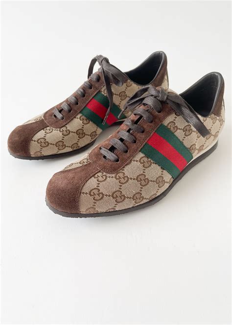 canvas gucci sneakers|retro gucci sneakers.